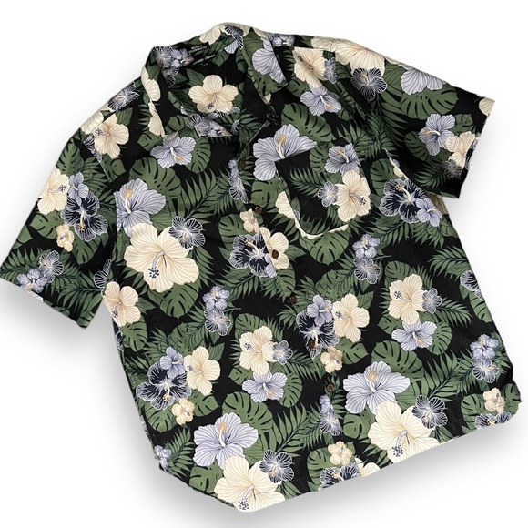 Floral Hawaiian Relaxed Button Down Shirt - Picture 3 of 10